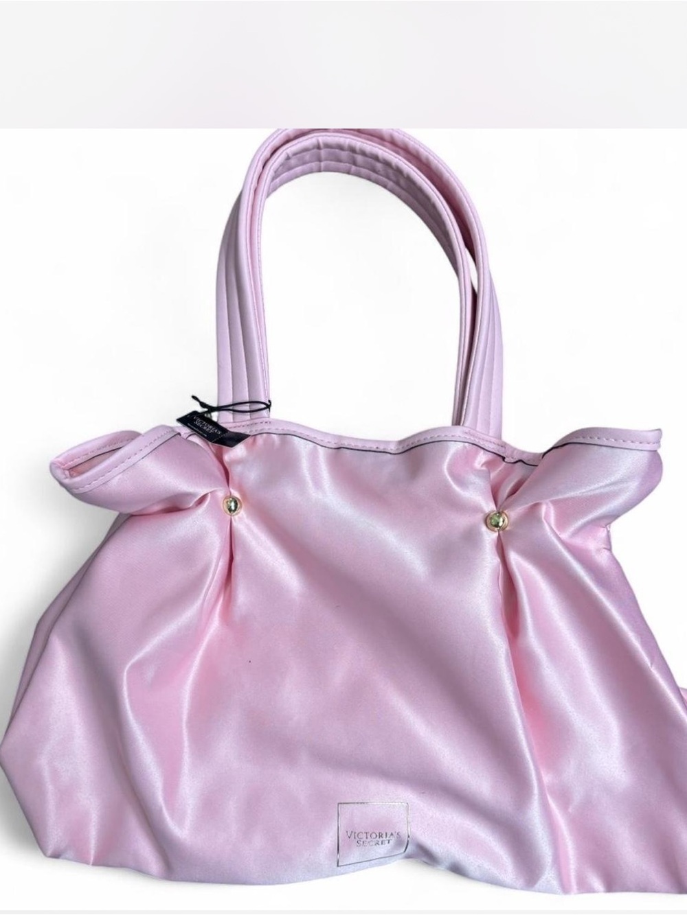 Victoria's Secret Light Pink Satin Tote